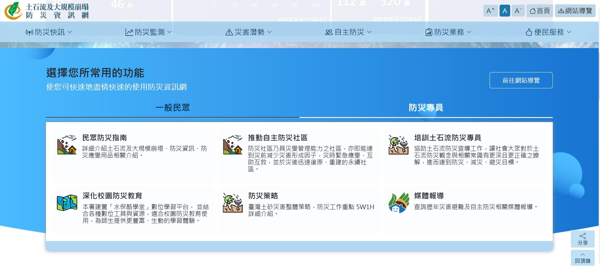 圖4 分眾導覽(防災專員)