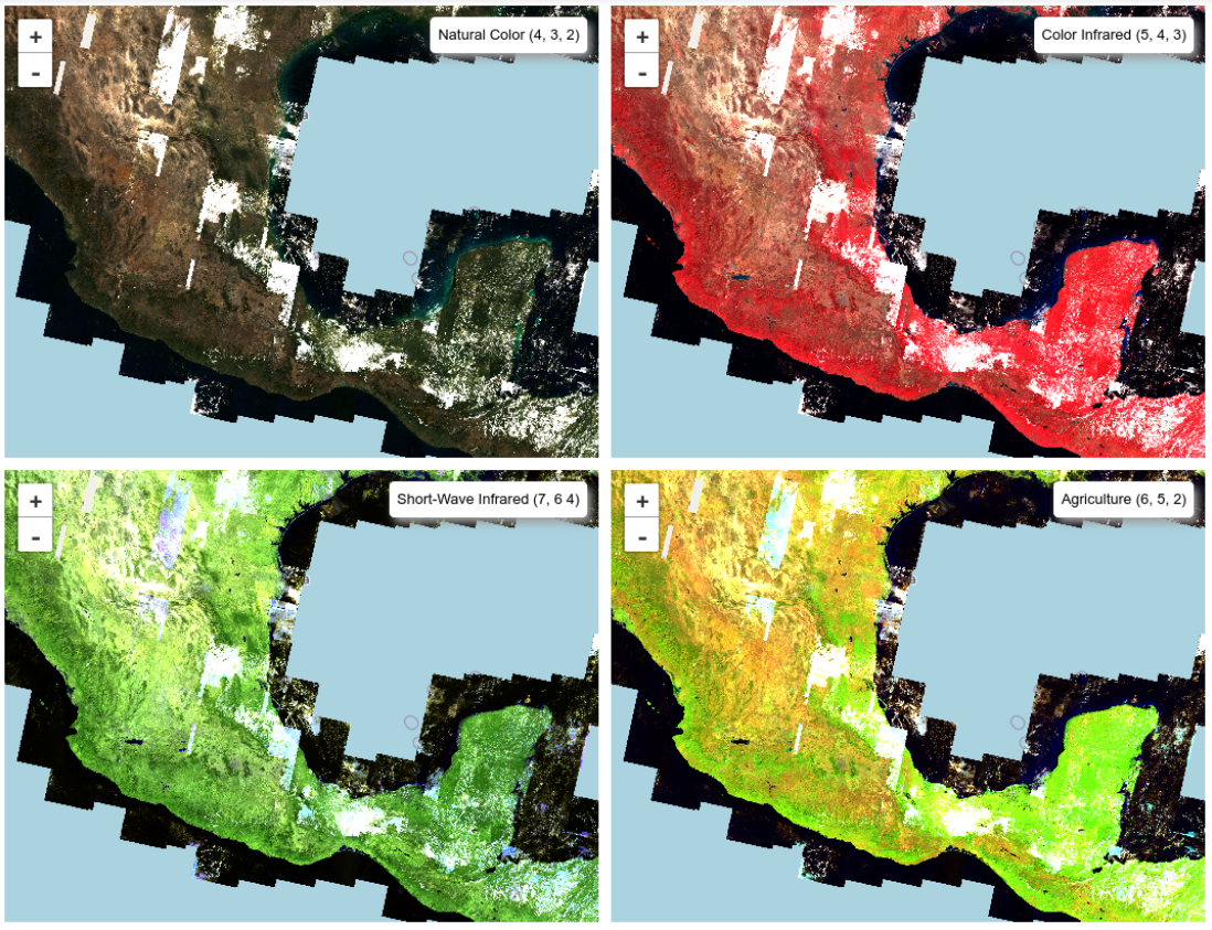 圖14、使用geemap操作Landsat 9資料。來源：geemap.org