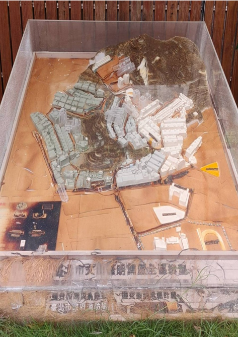 圖五、明興里設置全區避難立體模型。（洪敏隆攝）