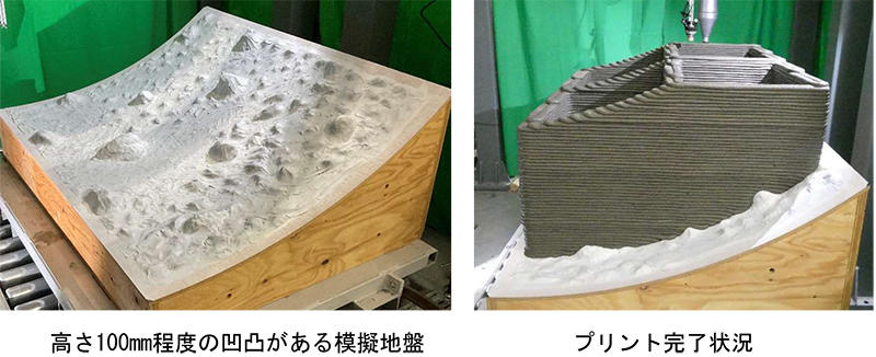 圖1、挑戰地球表面任何地形均可3D列印的技術「T-3DP 」 (資料來源:大成建設)