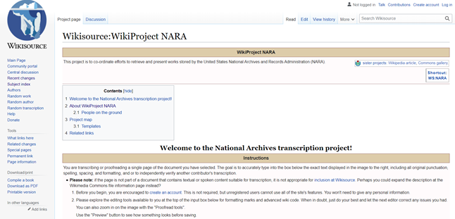 圖11、WikiProject NARA計畫