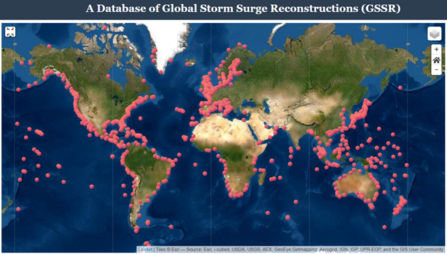 圖5、全球暴潮資料庫。http://gssr.info/