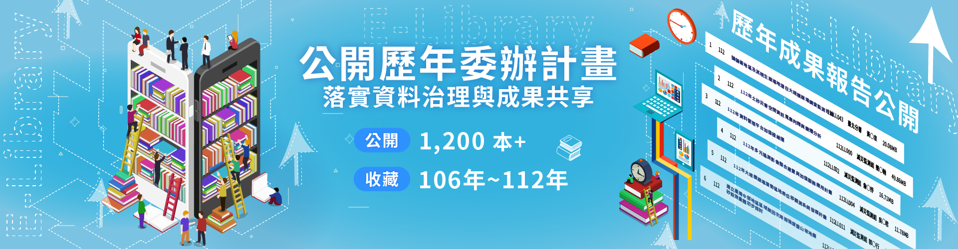 電子圖書中心歷年成果報告公開