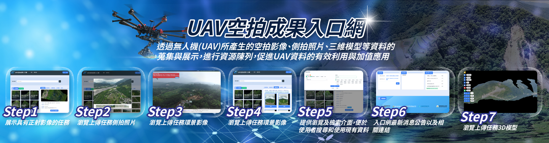 【UAV空拍成果入口網】公開上線!
