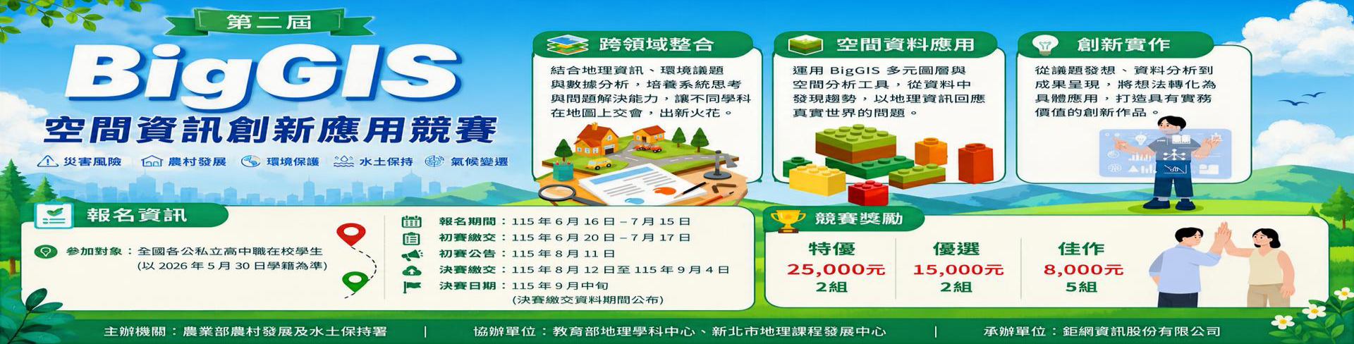 第二屆「BigGIS空間資訊創新應用競賽」