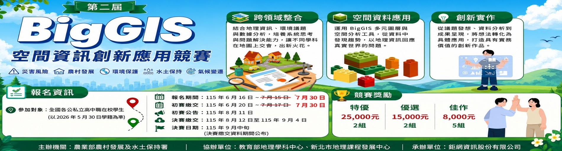 第二屆「BigGIS空間資訊創新應用競賽」