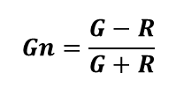 綠度指標公式