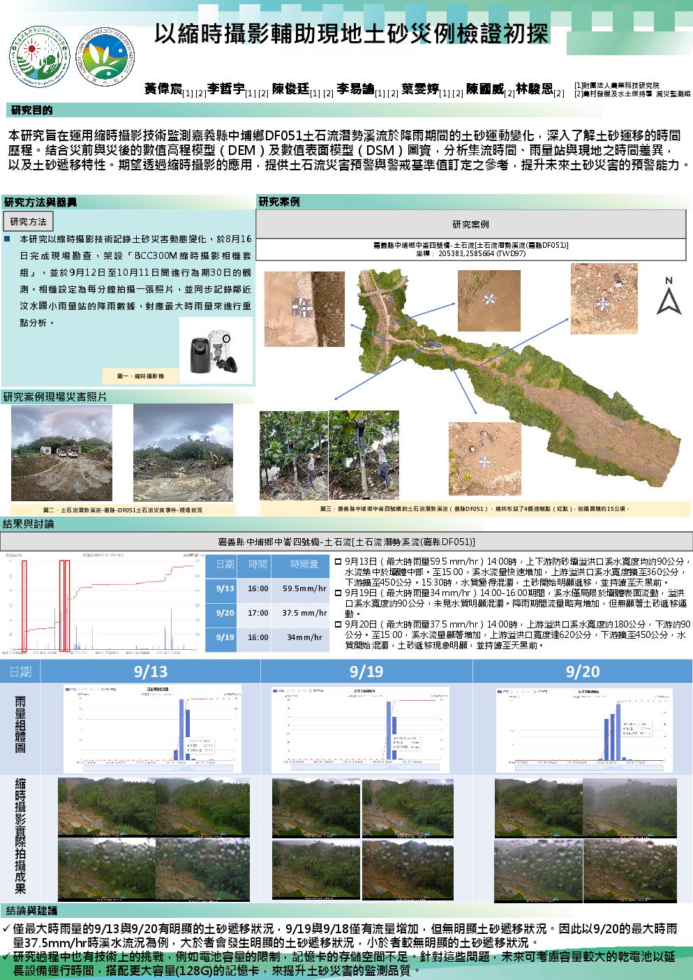 以縮時攝影輔助現地土砂災例檢證初探