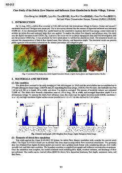 Case Study of the Debris Flow Disaster and Influence Zone Simulation in Renhe Village, Taiwan