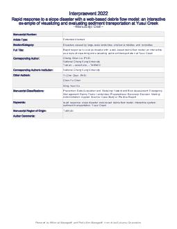 Rapid response to a slope disaster with a web-based debris flow model: an interactive example of visualizing and evaluating sediment transport-tation at Yusui Creek