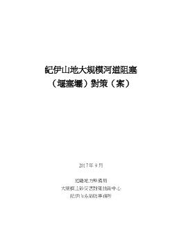 紀伊山地における大規模河道閉塞(天然ダム)対策の考え方（案）